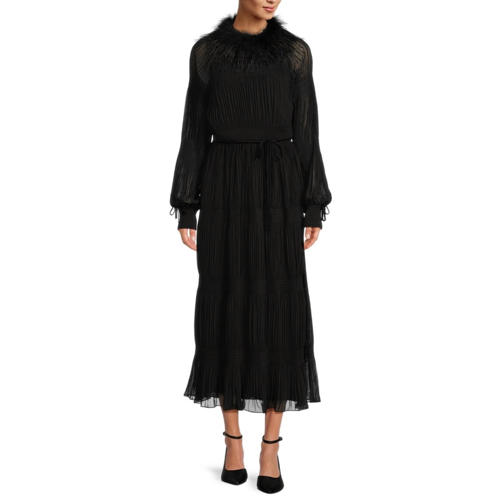 Gibson Latimer Black Midi Dress